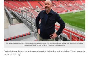 印尼媒体：荷兰籍教练接手印尼队概率很大，可以考虑请滕哈赫